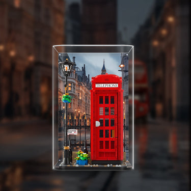 Lego 21347 Red London Telephone Box Display Case